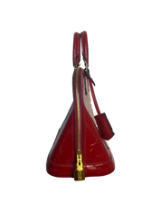 Louis Vuitton Vernis Alma Red Handbag