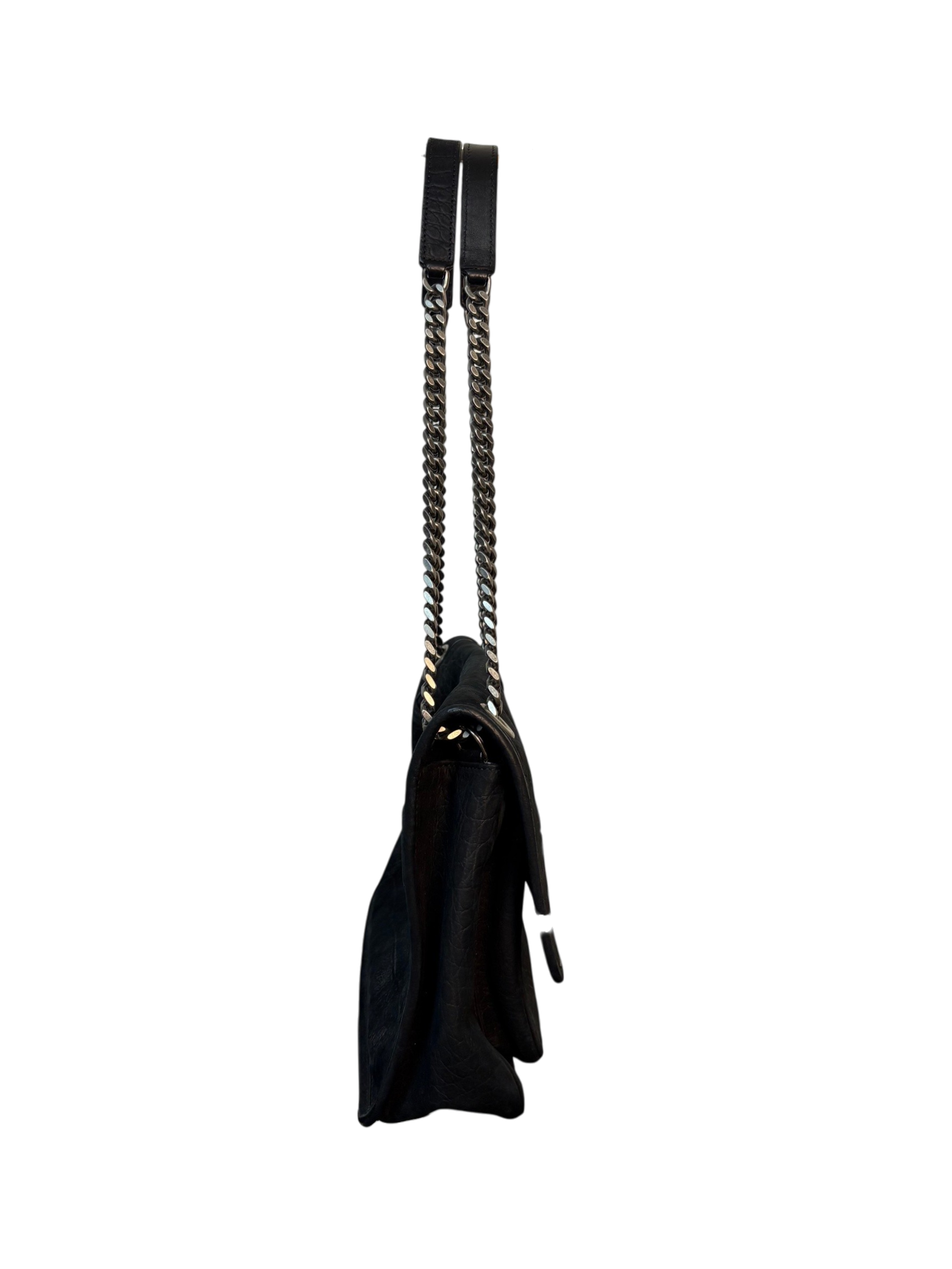 Saint Laurent Niki Crocodile Embossed Shoulder Bag