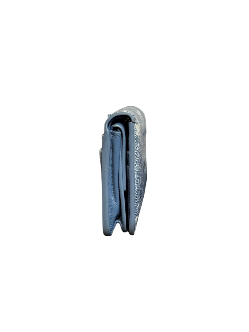 Balenciaga Distressed Denim Wallet