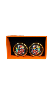 Hermes Vintage Enamel Clip-On Earrings