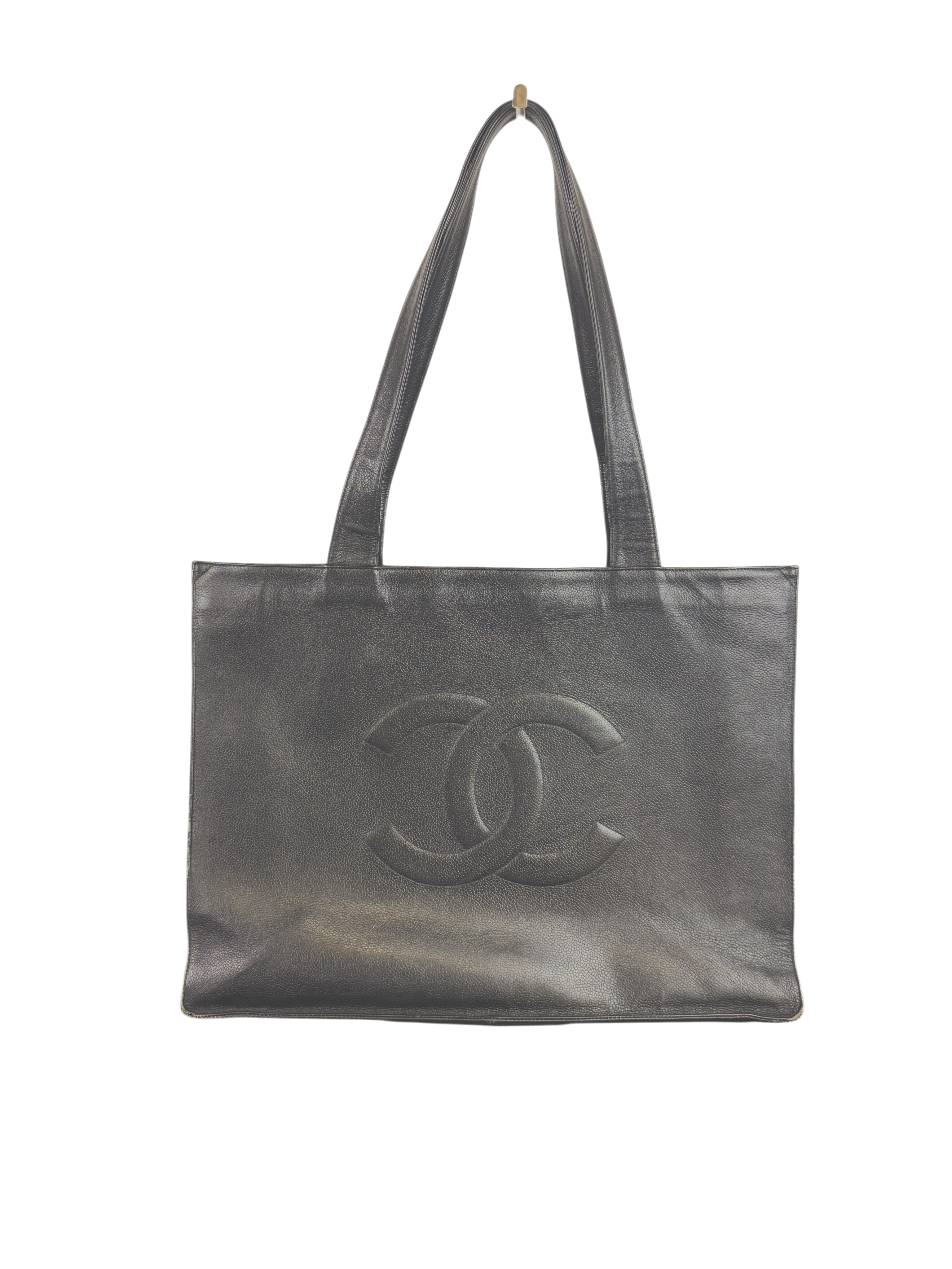 Chanel Large Caviar Leather Timeless Tote Bag