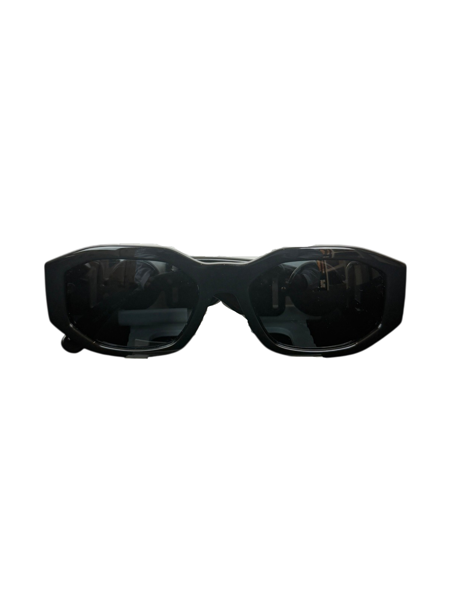 Medusa Biggie Sunglasses Black Gold Trim Unisex Versace