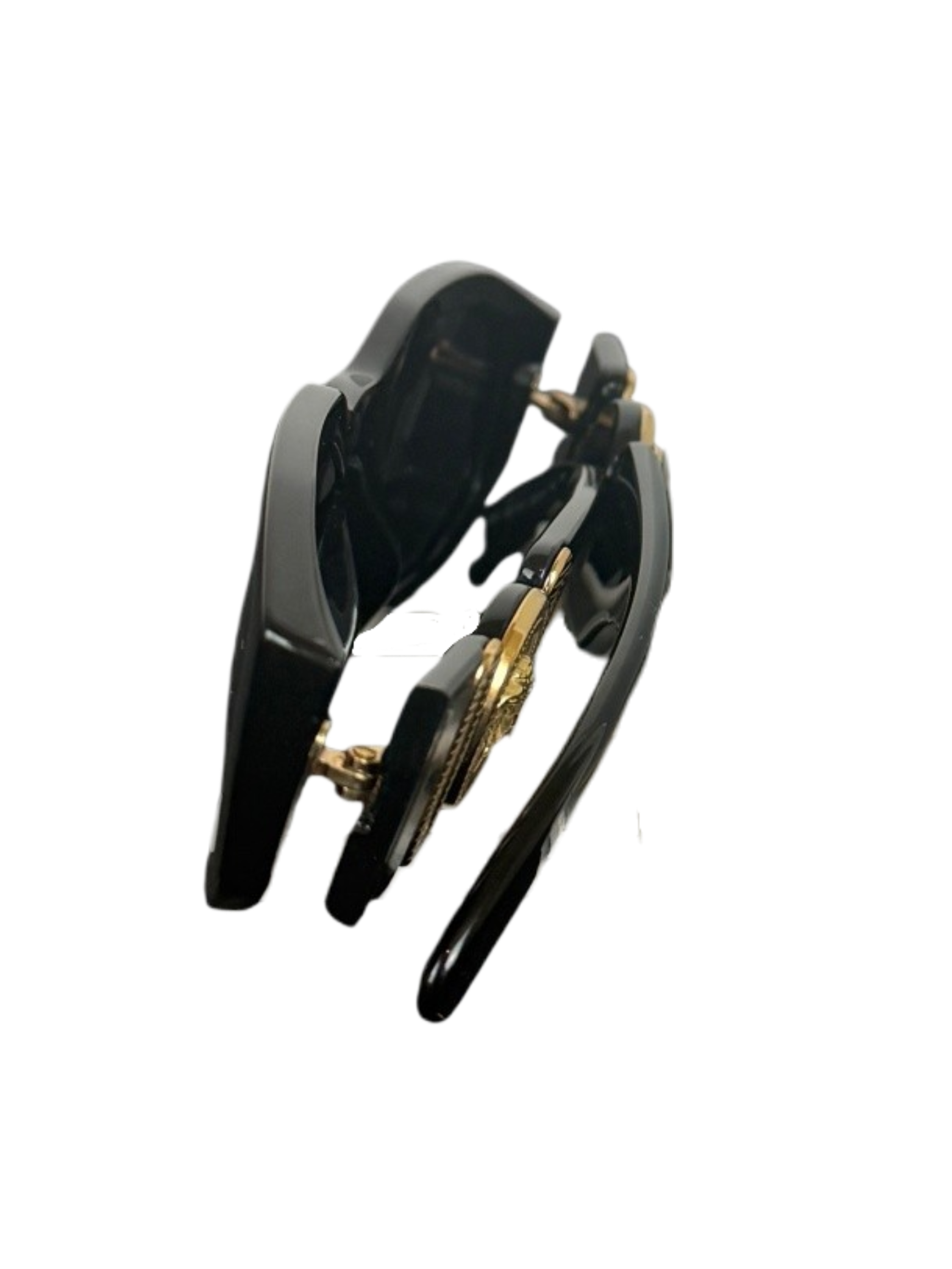 Medusa Biggie Sunglasses Black Gold Trim Unisex Versace