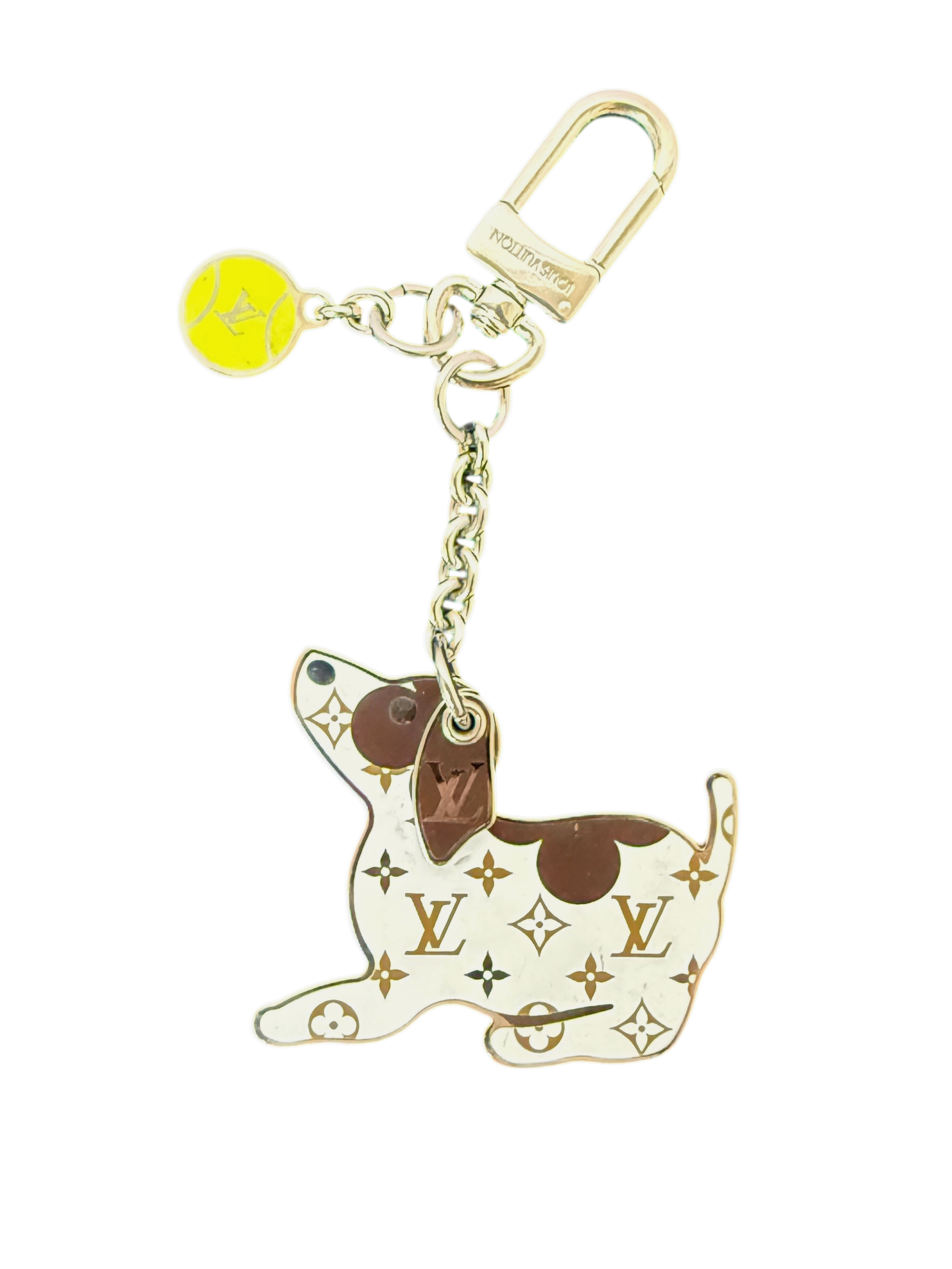 Louis Vuitton M00747 Bijou Sac Dog and Tennis Ball Keychain