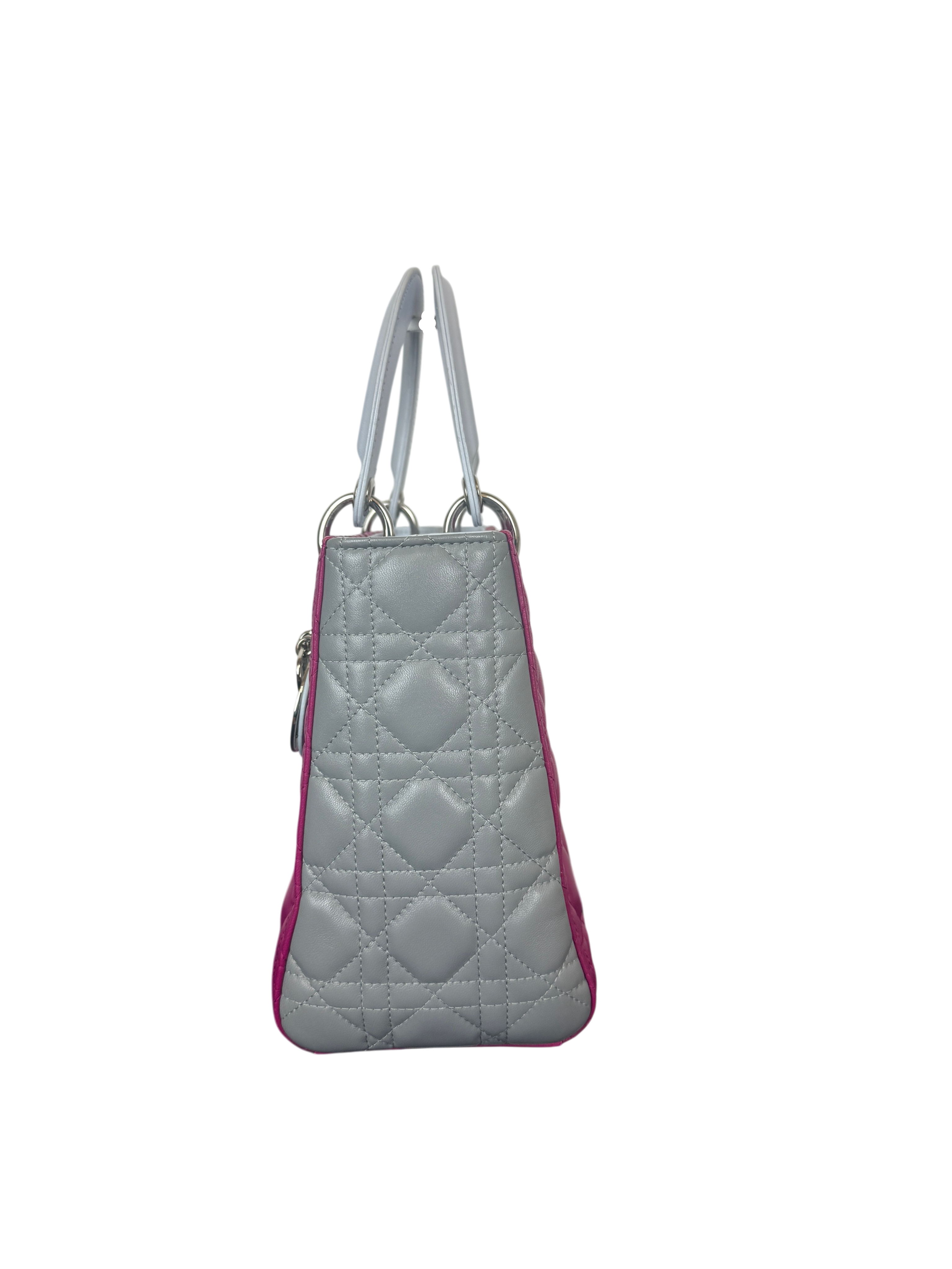 Dior Lady Dior Medium Tricolor Lambskin Cannage Handbag