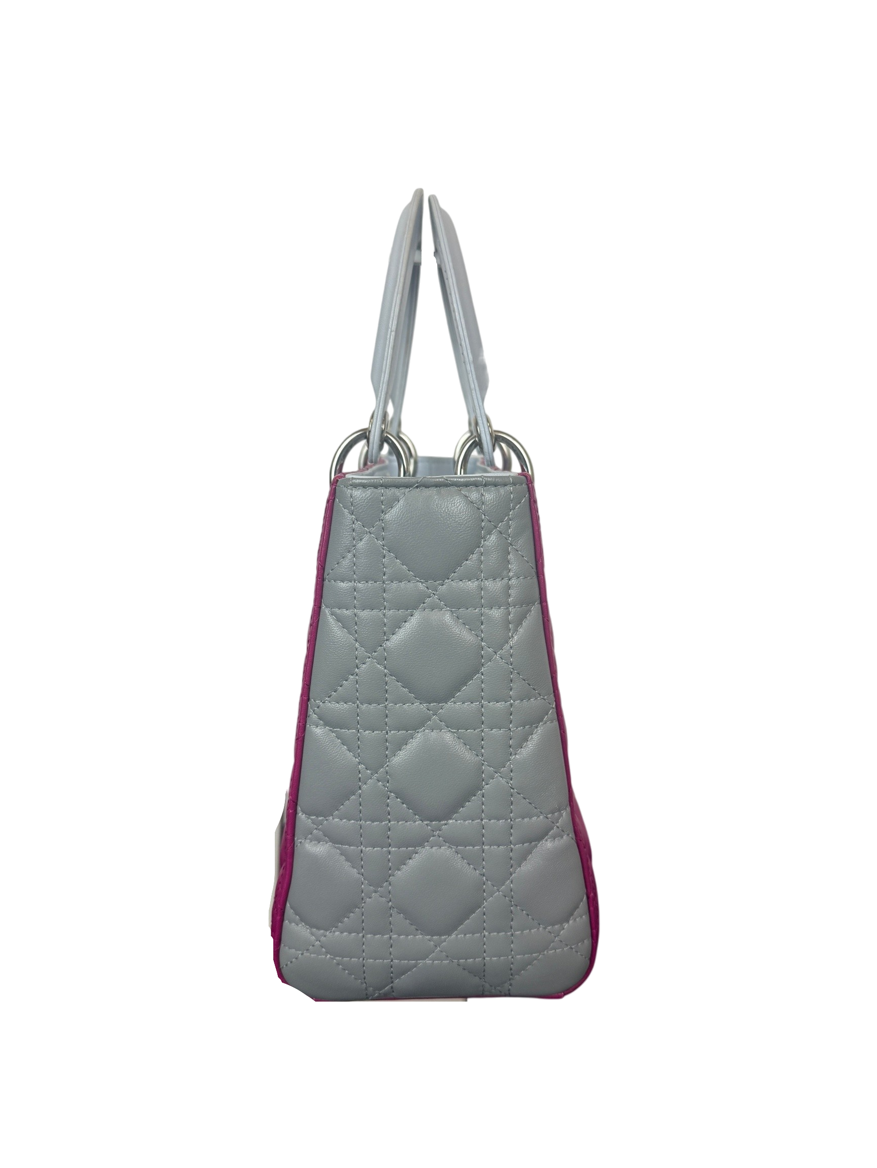 Dior Lady Dior Medium Tricolor Lambskin Cannage Handbag