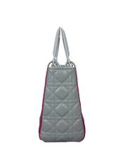 Dior Lady Dior Medium Tricolor Lambskin Cannage Handbag