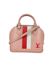 Louis Vuitton Alma BB Epi Leather Pink with Red and White Stripes