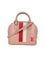 Louis Vuitton Alma BB Epi Leather Pink with Red and White Stripes