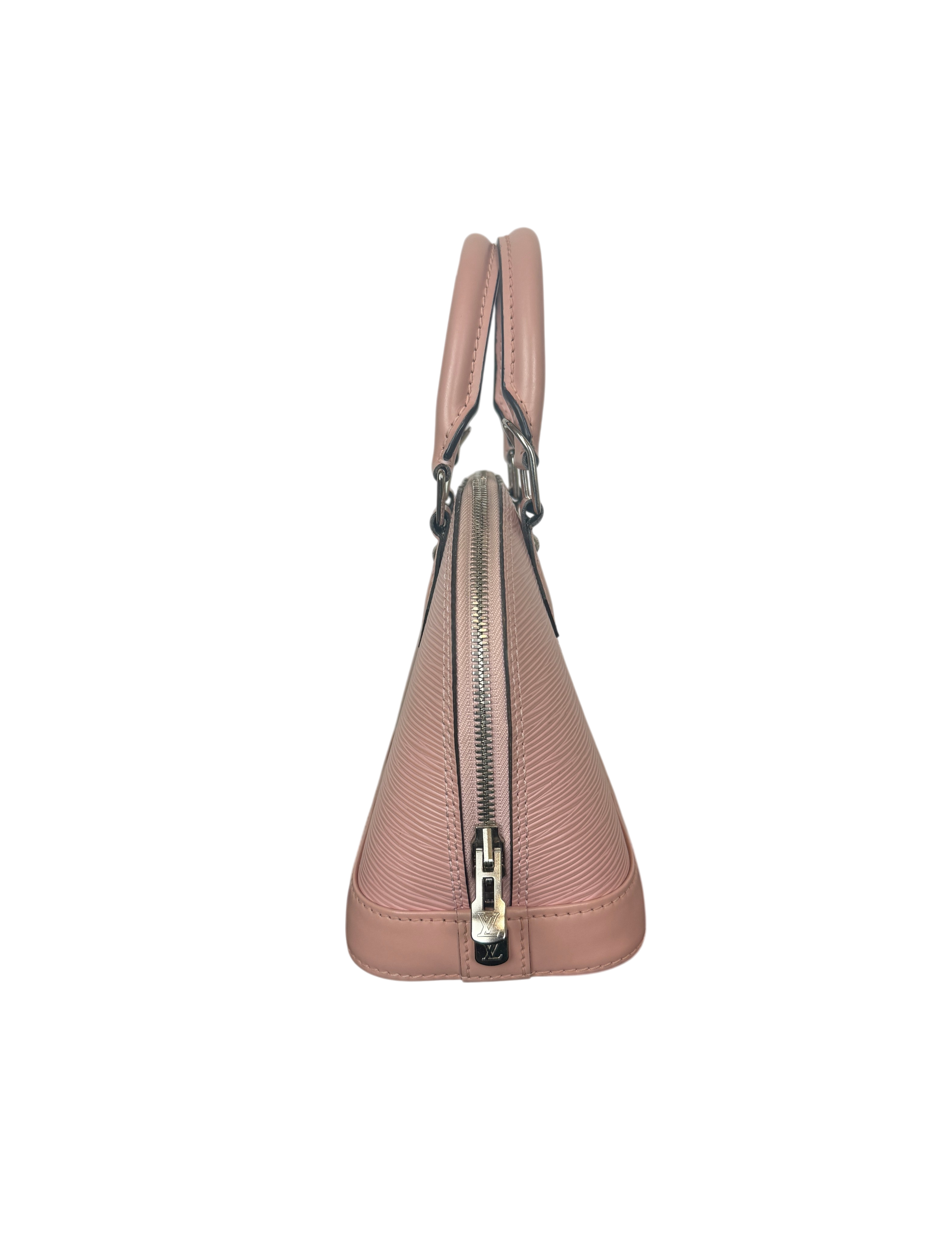 Louis Vuitton Alma BB Epi Leather Pink with Red and White Stripes