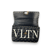 Valentino Rockstud Quilted Top Handle Bag