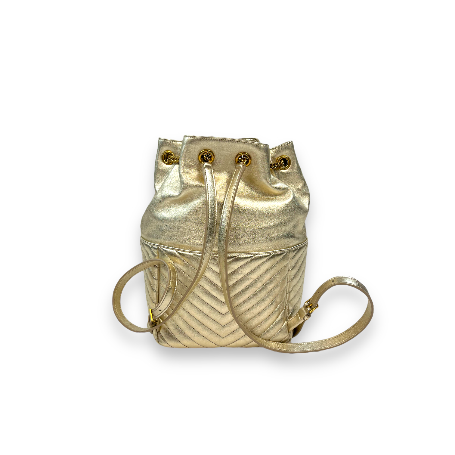 Saint Laurent Joe Backpack Gold