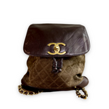 Vintage Chanel Suede Backpack