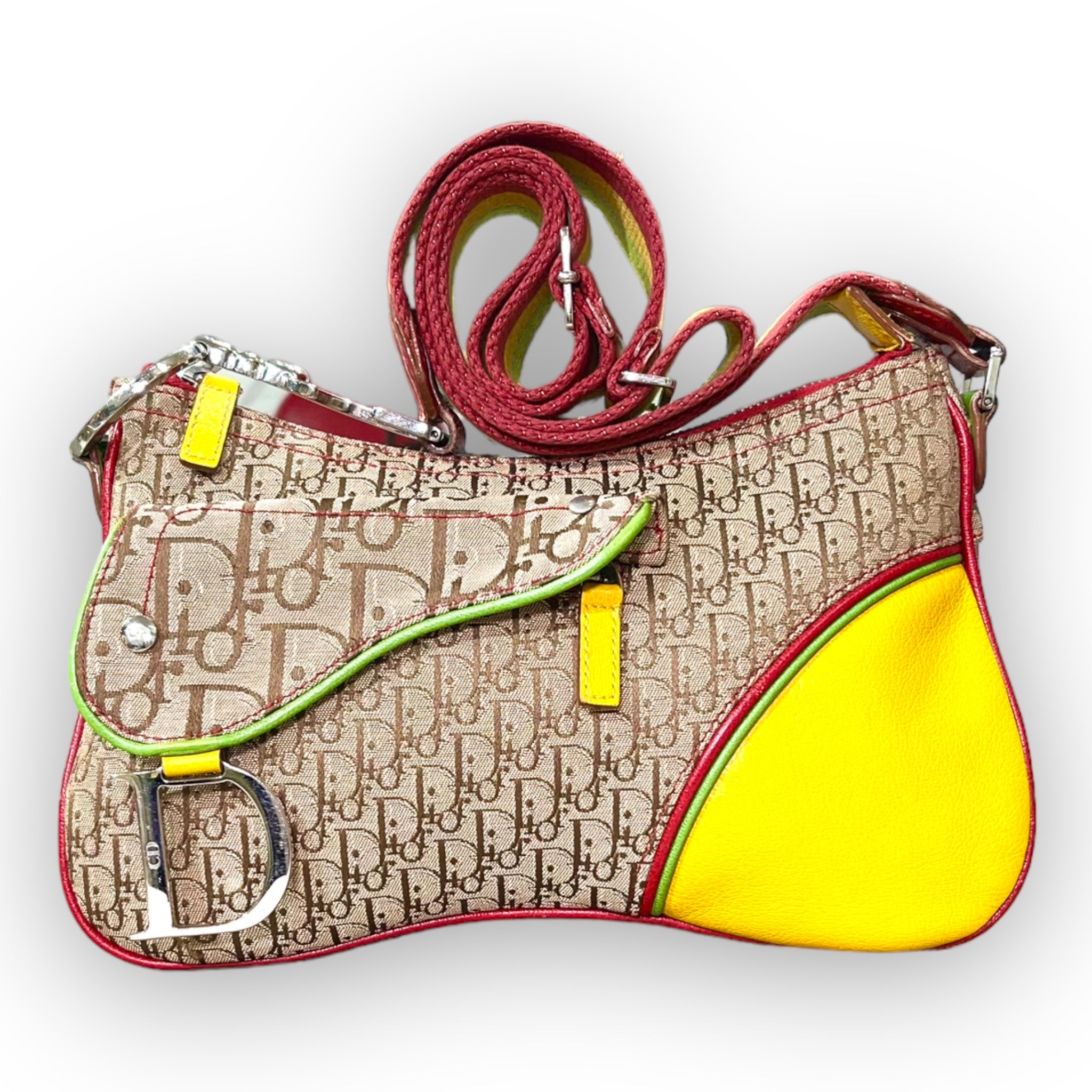 Dior Diorissimo Rasta Saddle Bag