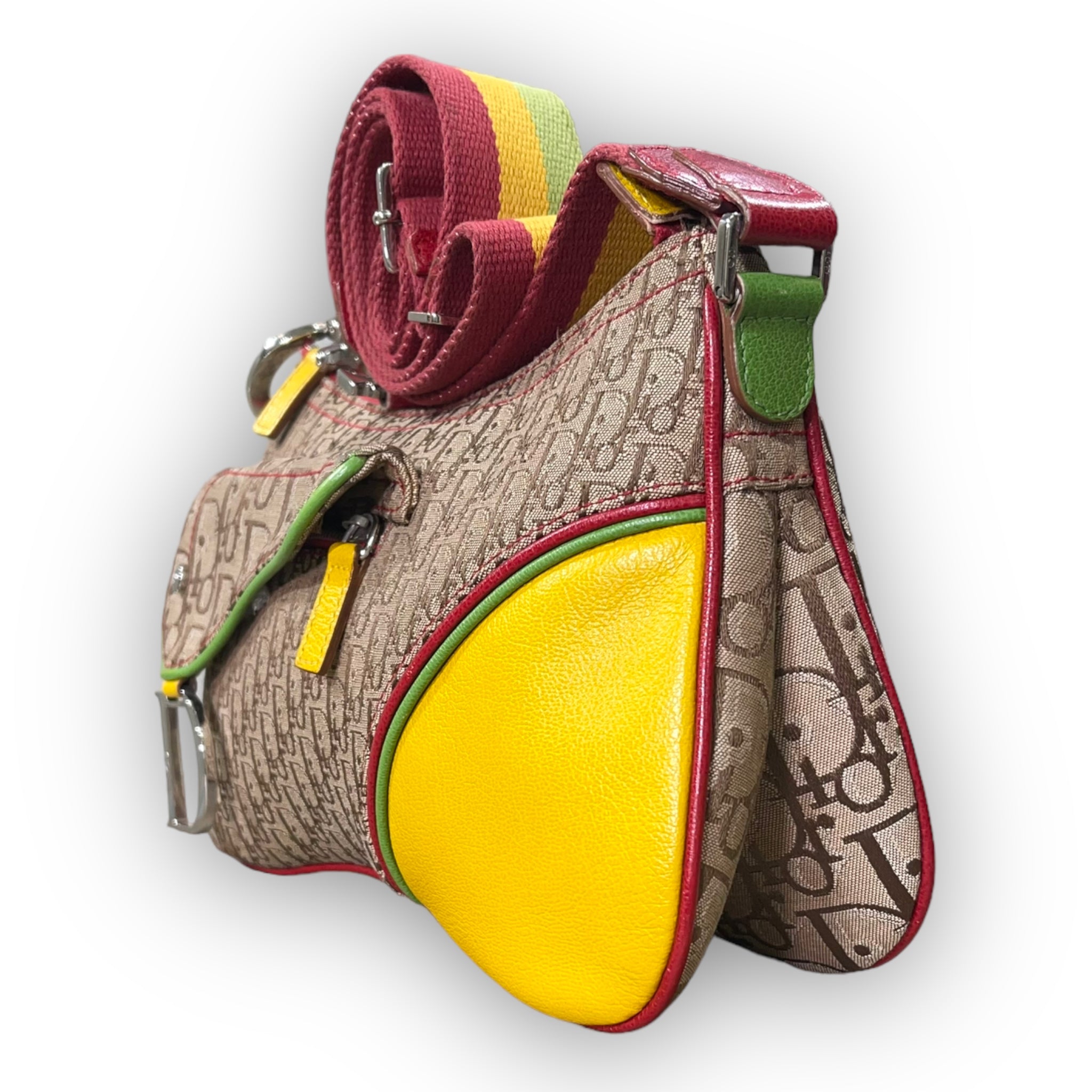 Dior Diorissimo Rasta Saddle Bag