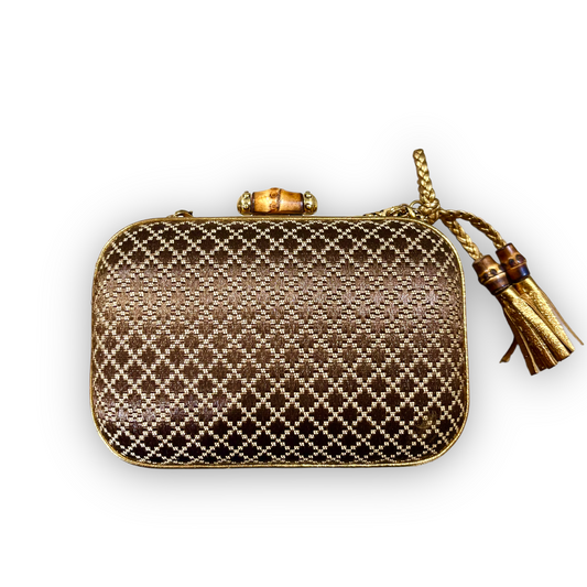 Gucci Bamboo Lock Clutch