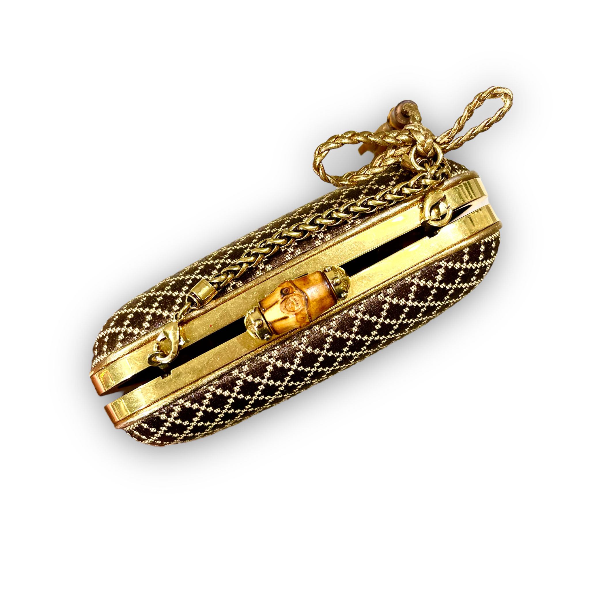 Gucci Bamboo Lock Clutch