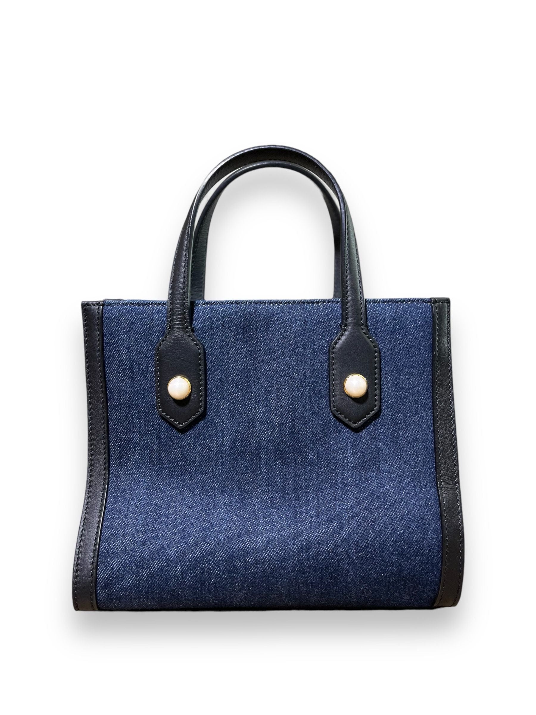 Gucci Denim Tiger Pearl Tote