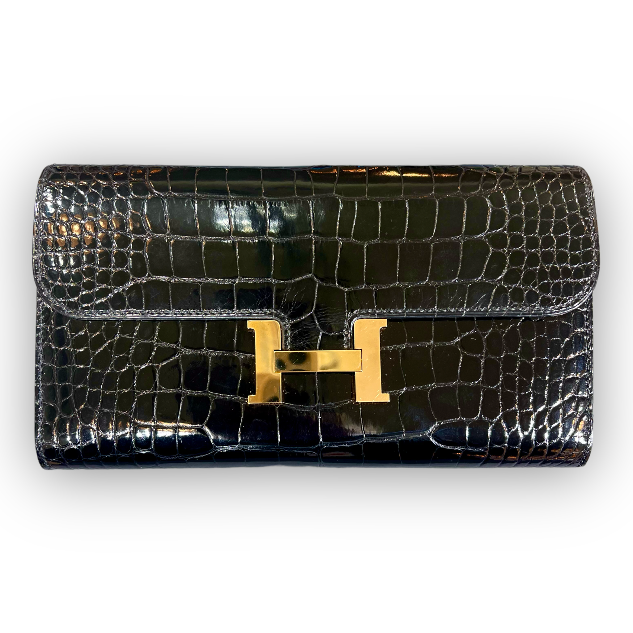 Hermès Alligator Constance Long Wallet