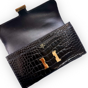Hermès Alligator Constance Long Wallet