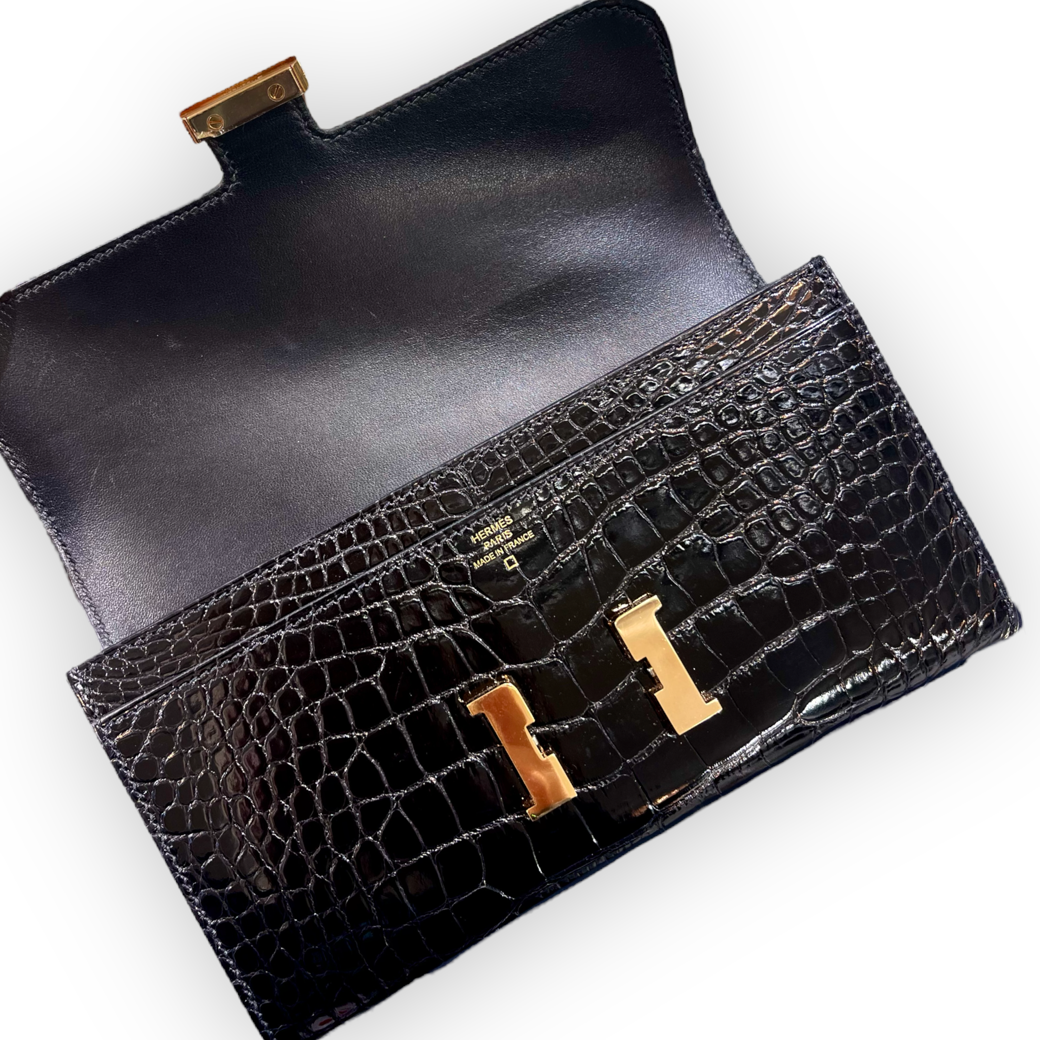 Hermès Alligator Constance Long Wallet